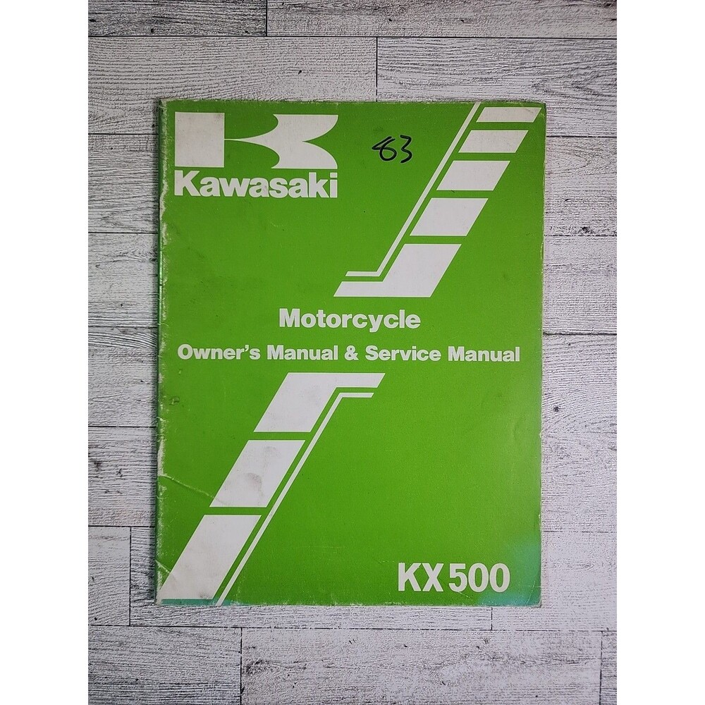 KAWASAKI KX 500 A2 1983 OWNERS MANUAL & SERVICE Motorcycle 99920-1246-01